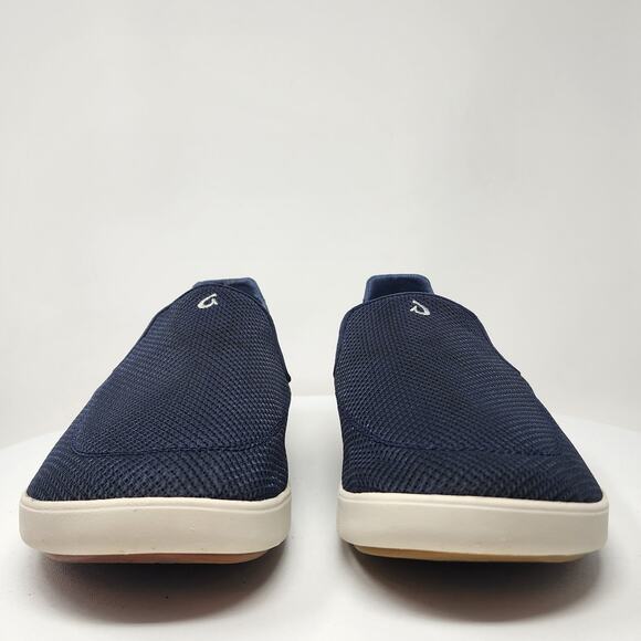 OluKai Dede Nohea Pae Slip-on Sneaker Men 11.5 Navy Blue Mesh Lightweight - Picture 4 of 14